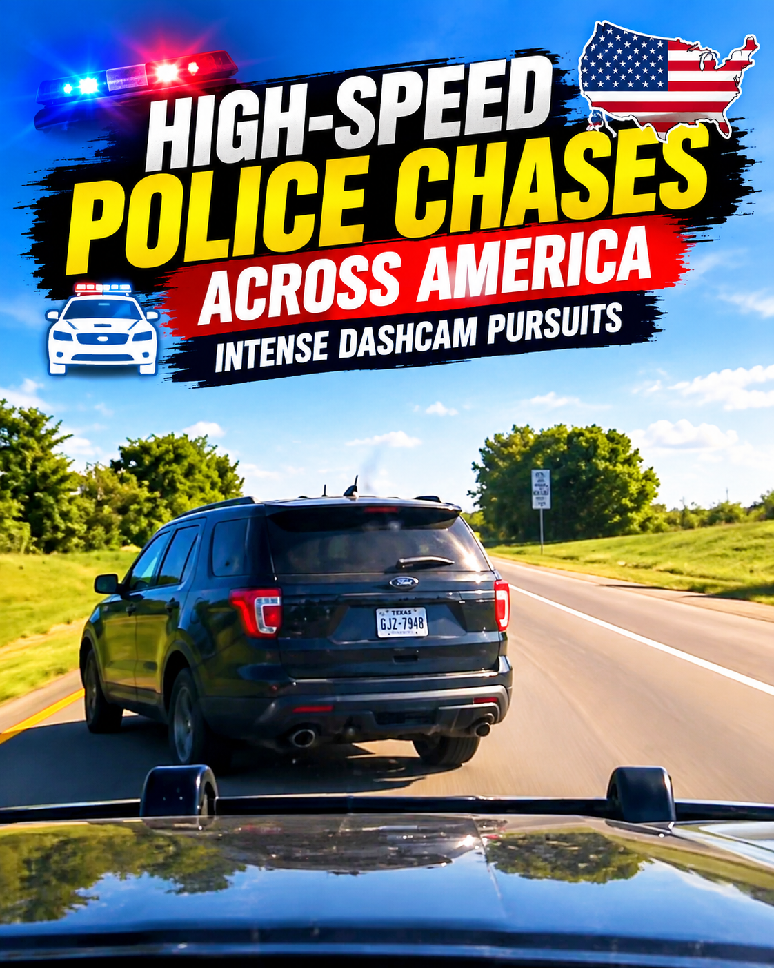 🚔 High-Speed Police Chases Across America — Intense Dashcam Pursuits