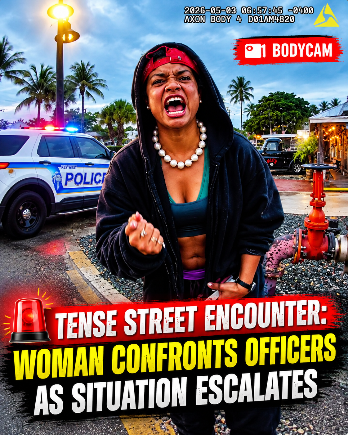 🚨 Tense Street Encounter: Woman Confronts Officers as Situation Escalates | Bodycam
