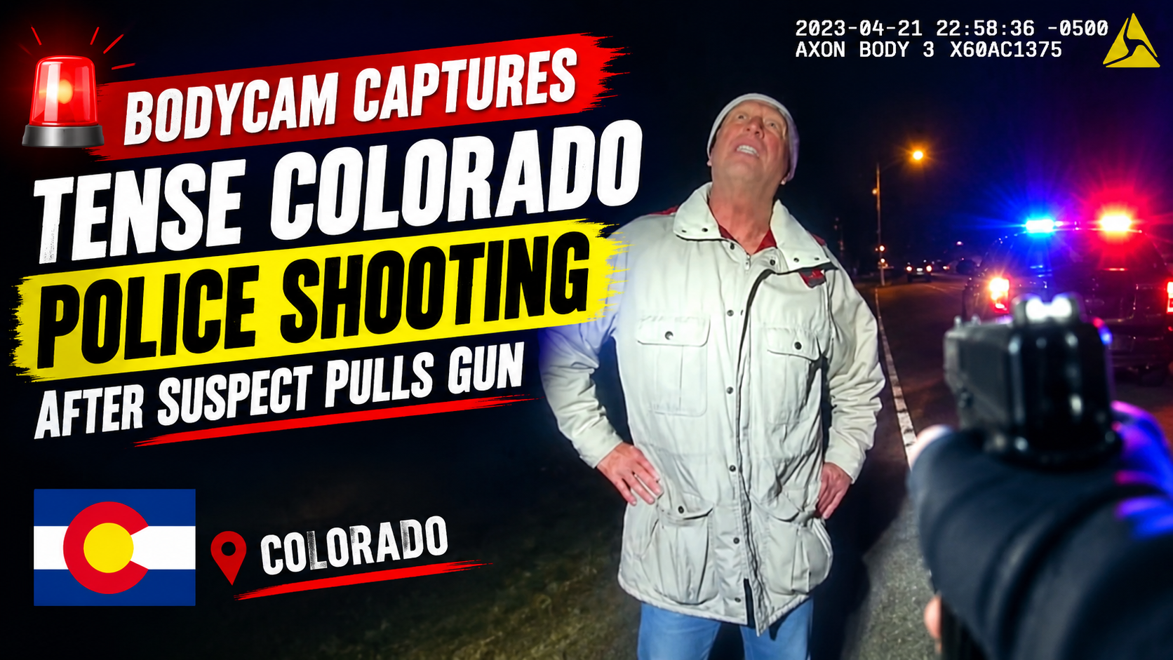 🚨 Bodycam Captures Tense Colorado Police Shooting After Suspect Pulls Gun