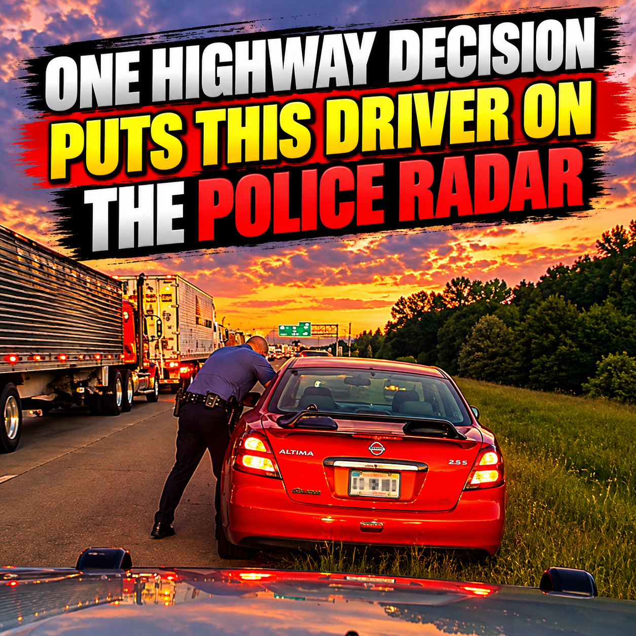 One Highway Decision Puts This Driver on the Police Radar