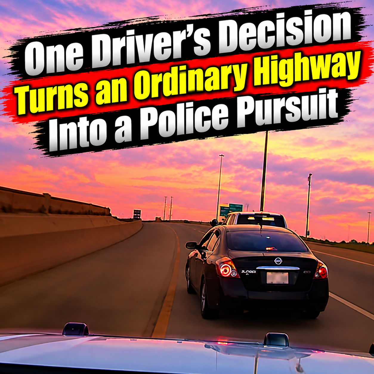 One Driver’s Decision Turns an Ordinary Highway Into a Police Pursuit