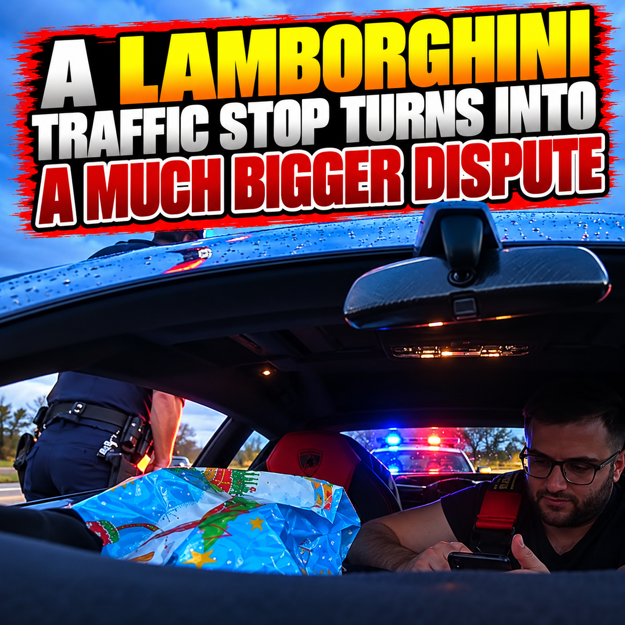 A Lamborghini Traffic Stop Turns Into a Much Bigger Dispute