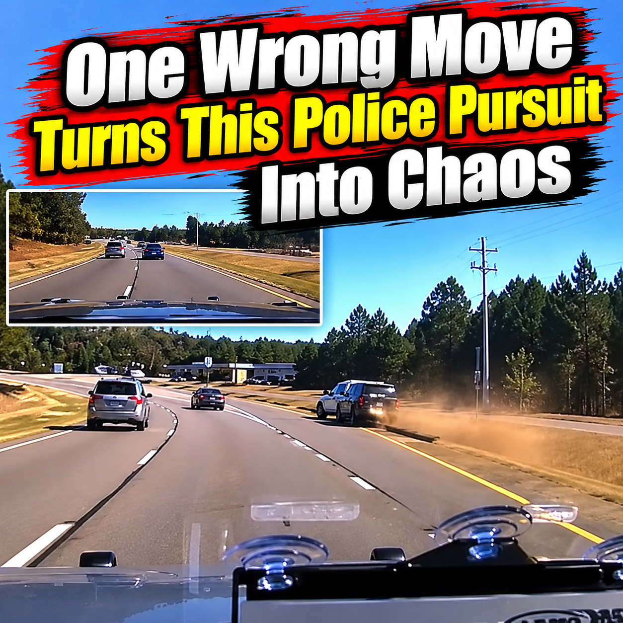 One Wrong Move Turns This Police Pursuit Into Chaos