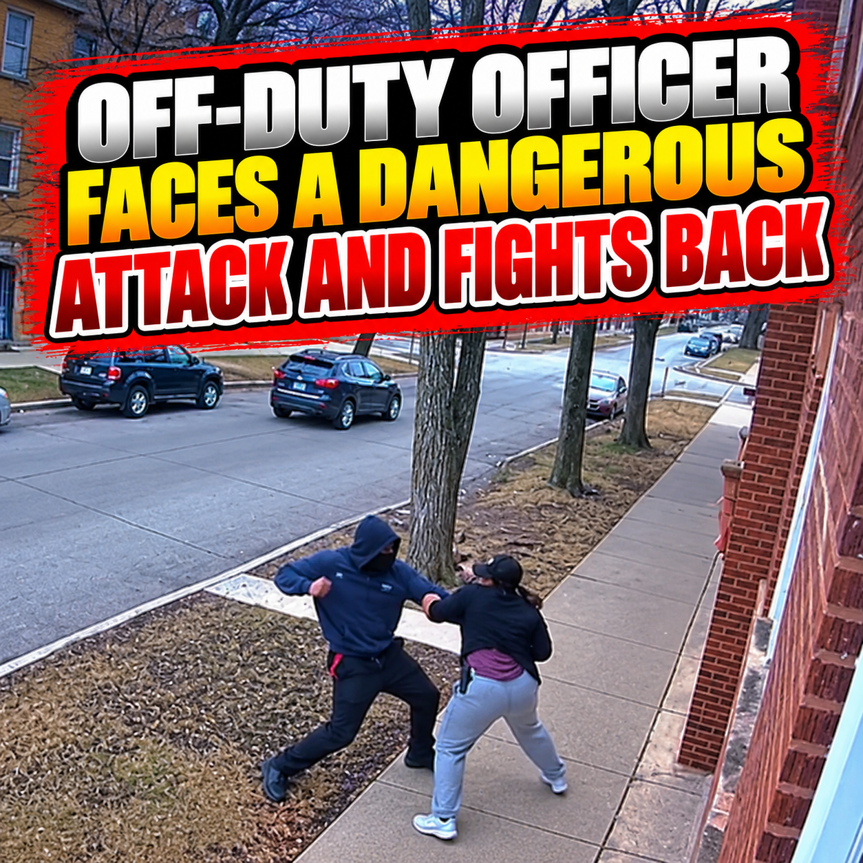 Off-Duty Officer Faces a Dangerous Attack and Fights Back