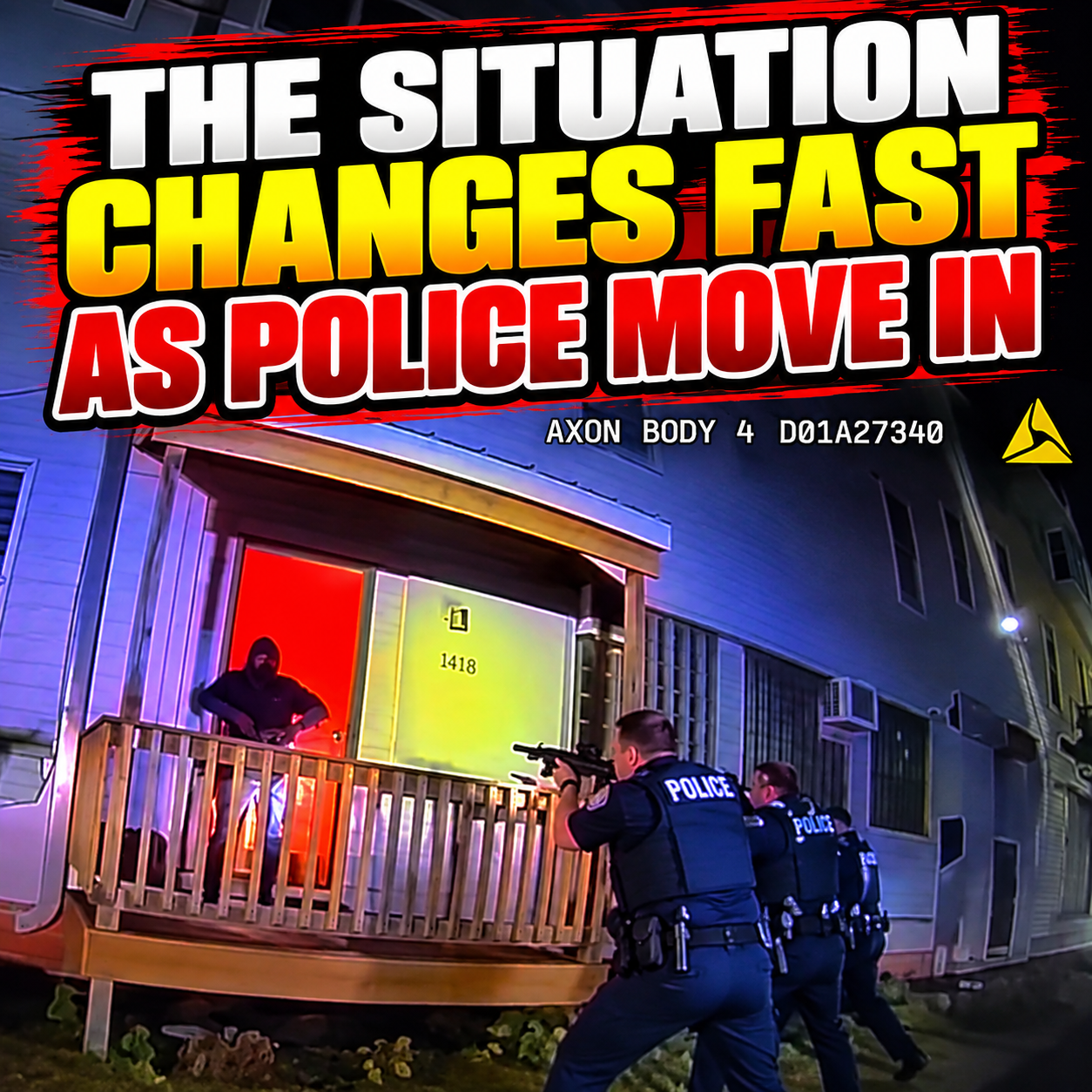 The Situation Changes Fast as Police Move In
