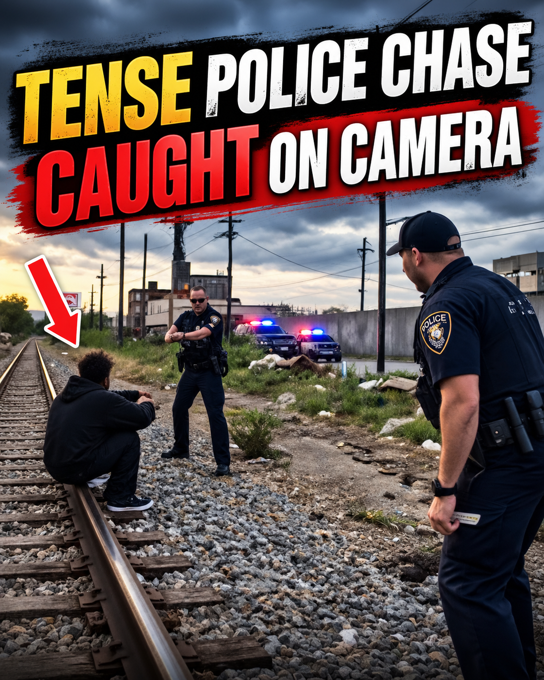 Tense Police Chase Caught on Camera