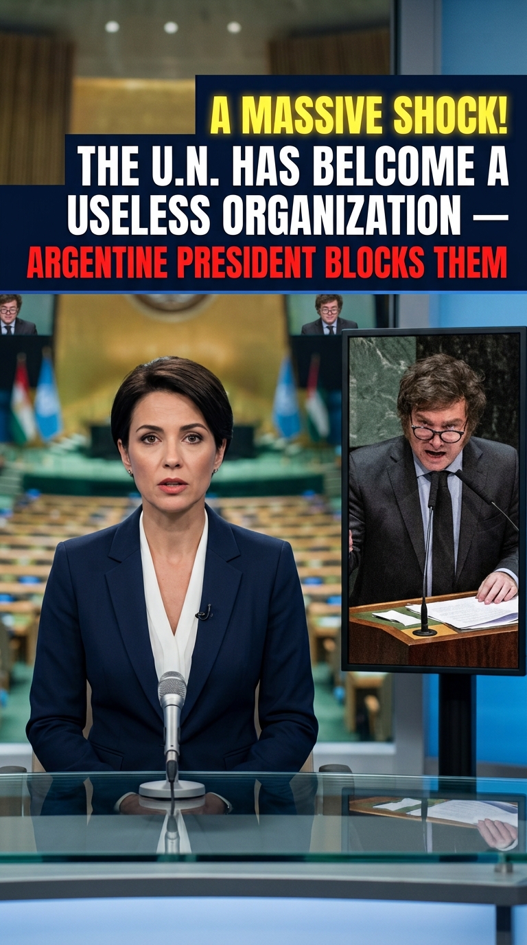 “USELESS ORGANIZATION.” — MILEI’S UN SPEECH ERUPTS INTO A GLOBAL CONTROVERSY