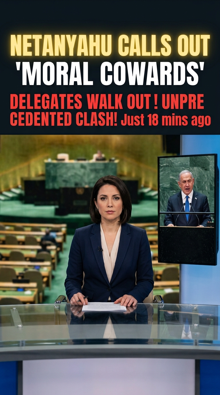 NETANYAHU CONFRONTS DELEGATES AT THE UNITED NATIONS
