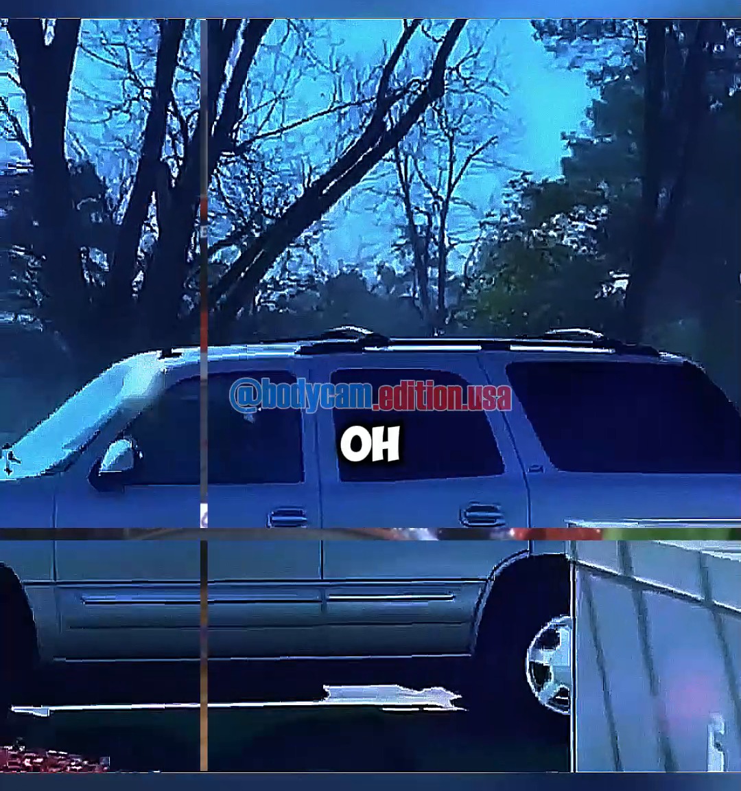 Horizontal frame from the supplied Lumberton incident video