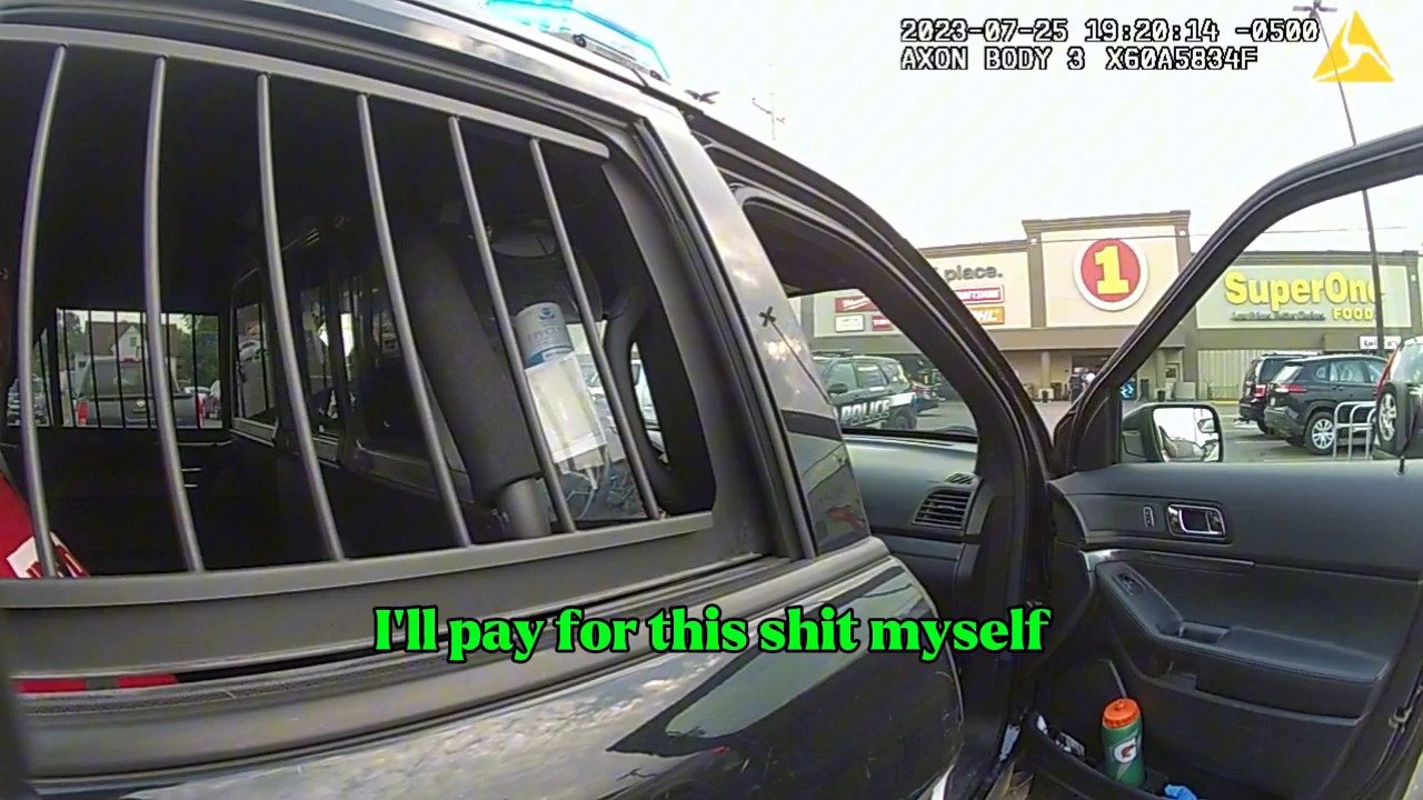 Real frame from the supplied police body-camera footage
