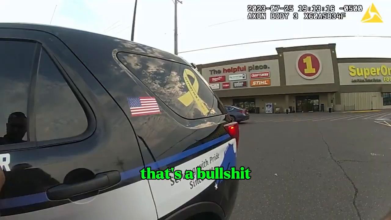 Real frame from the supplied police body-camera footage