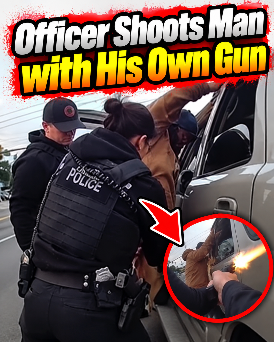 Officer Shoots Man with His Own Gun