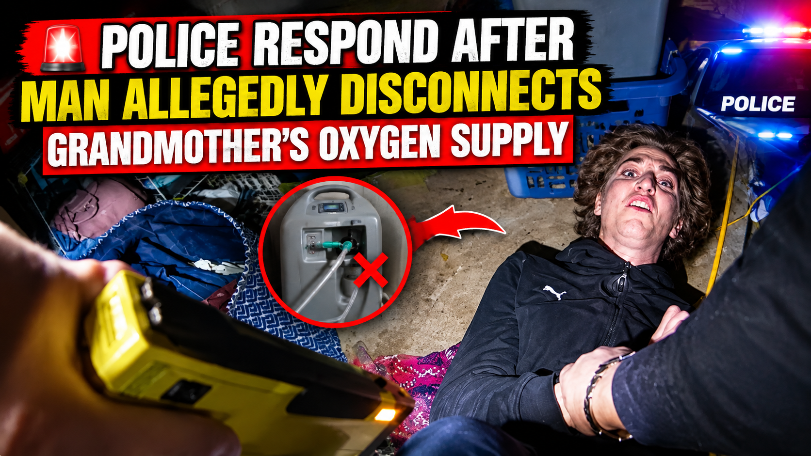 🚨 Police Respond After Man Allegedly Disconnects Grandmother’s Oxygen Supply