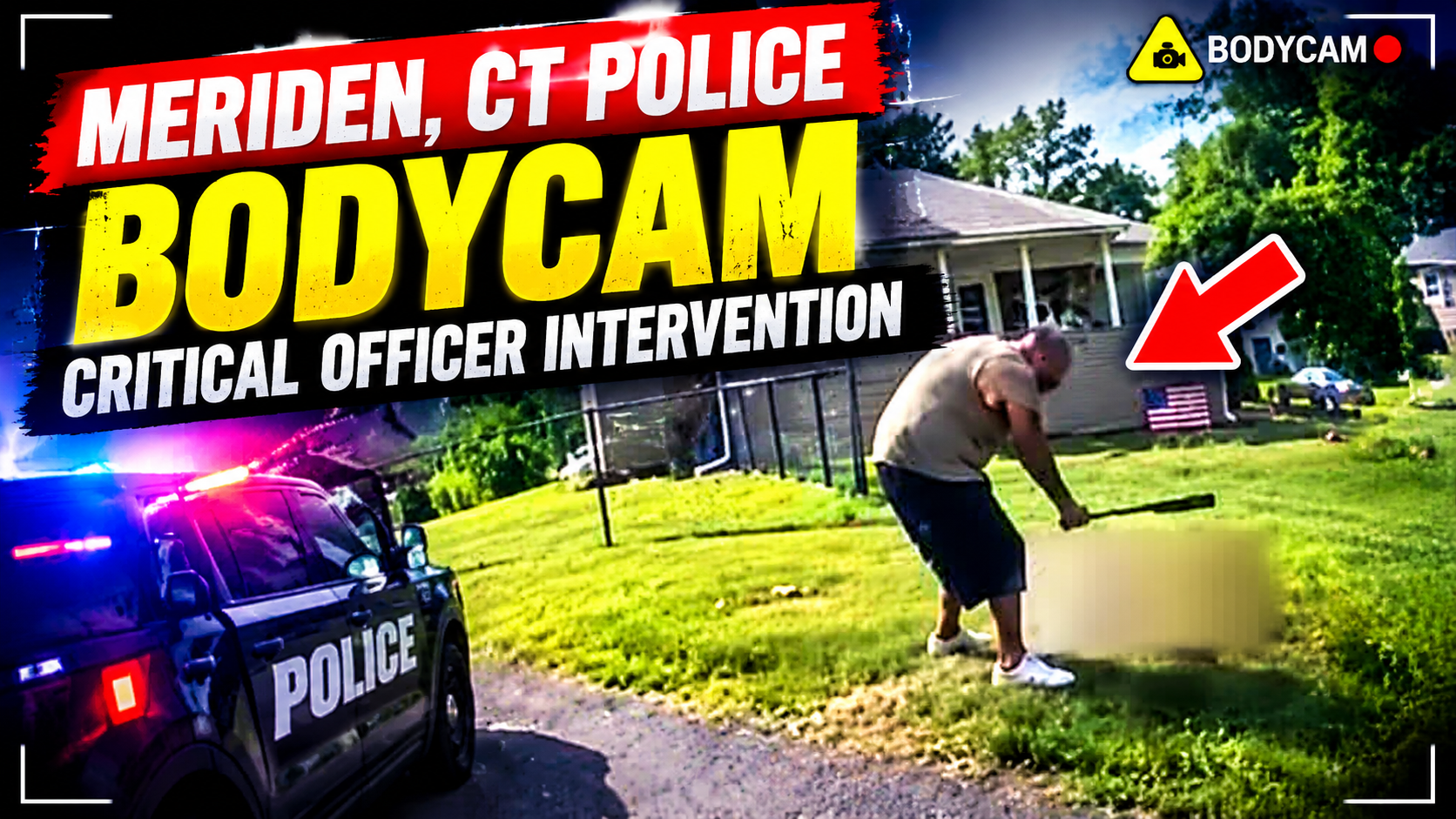 🚨 Meriden, CT Police Bodycam | Critical Officer Intervention 🚔