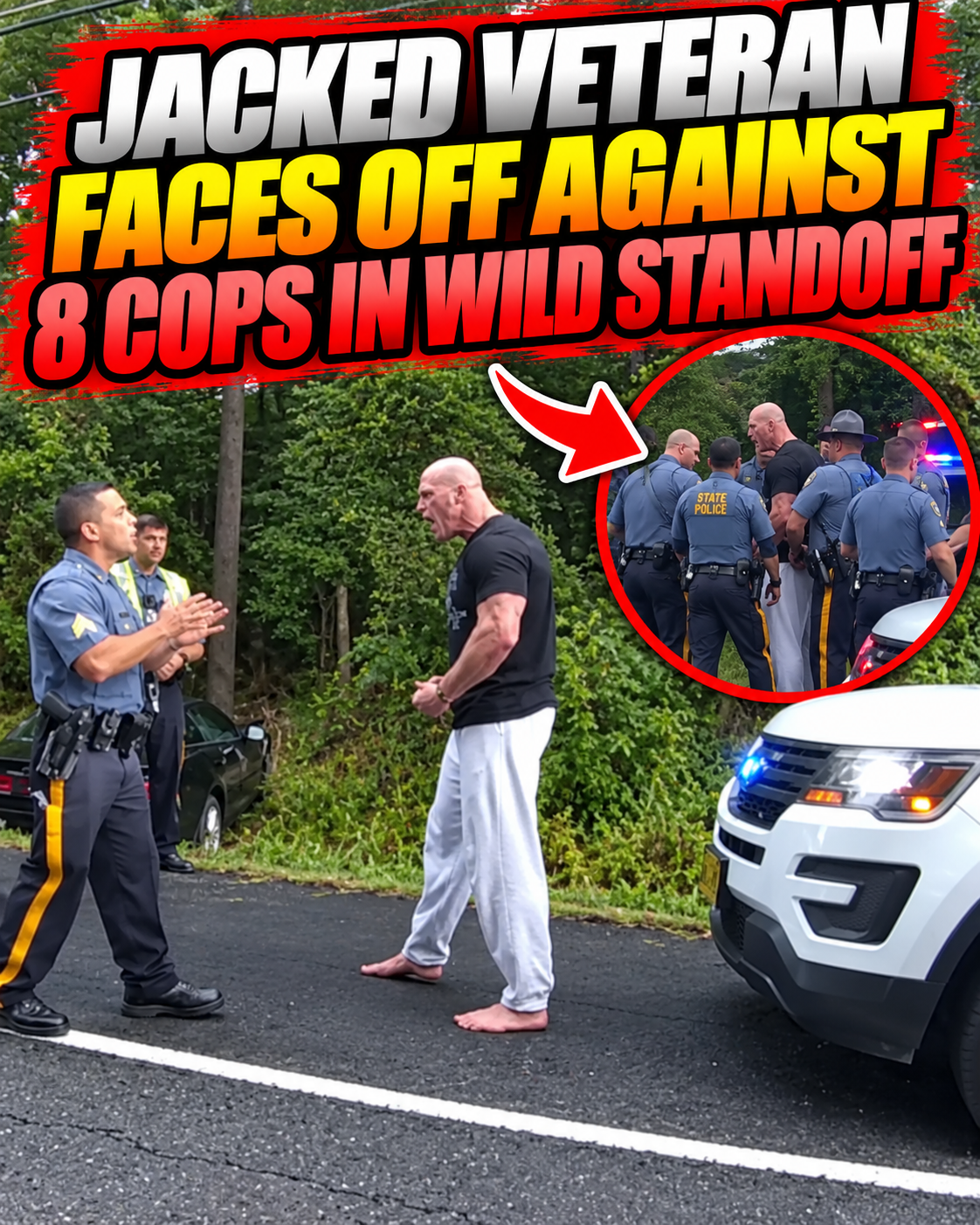 Jacked Veteran Faces Off Against 8 Cops in Wild Standoff