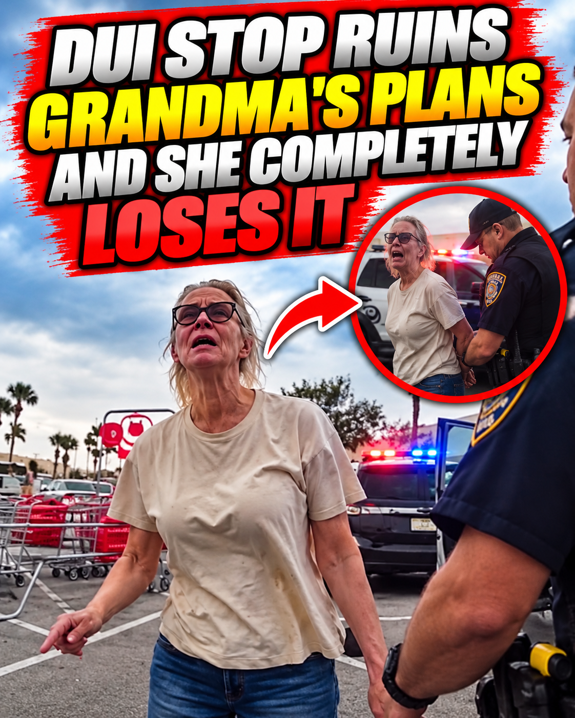 DUI Stop Ruins Grandma’s Plans and She Completely Loses It