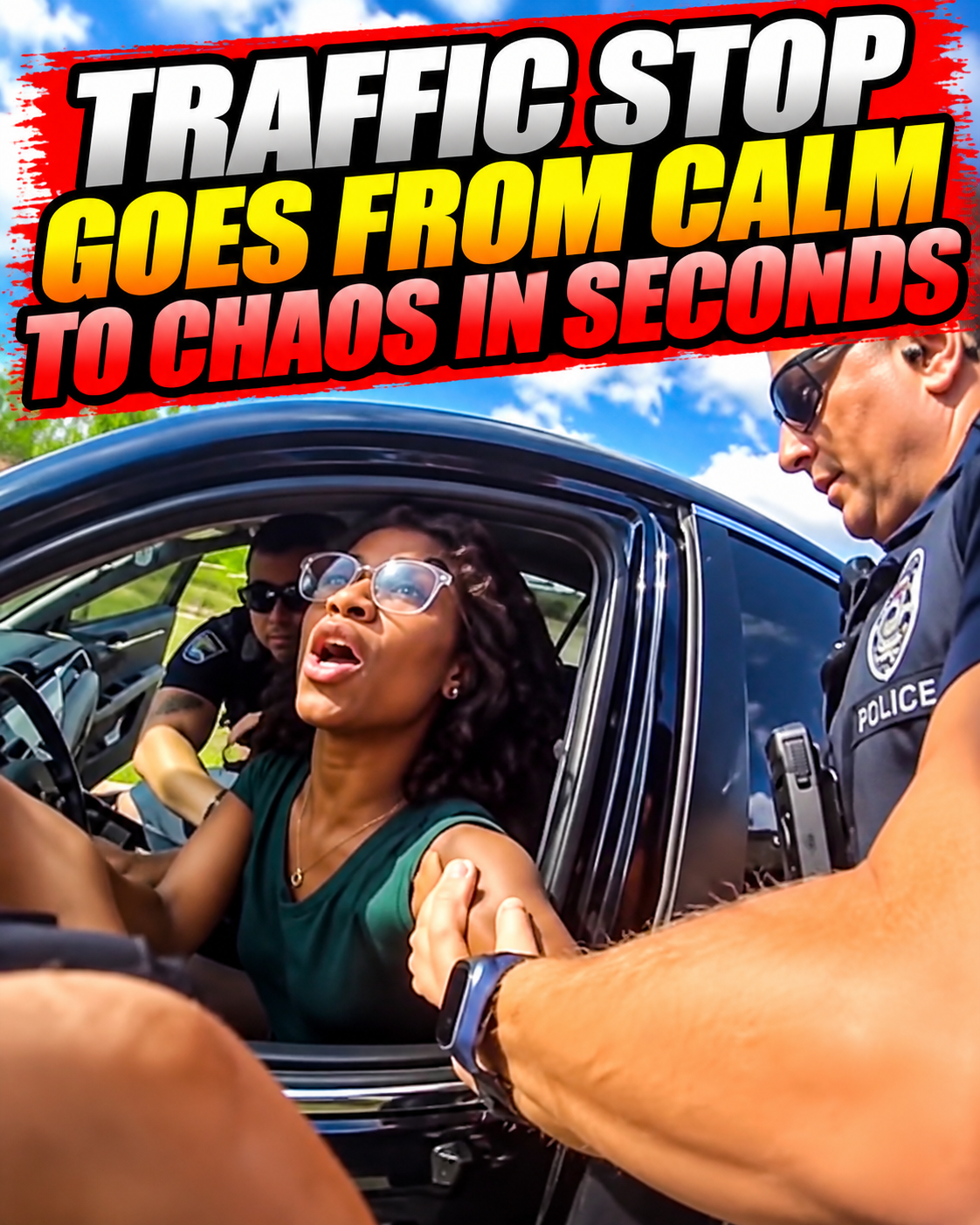 Traffic Stop Goes From Calm to Chaos in Seconds