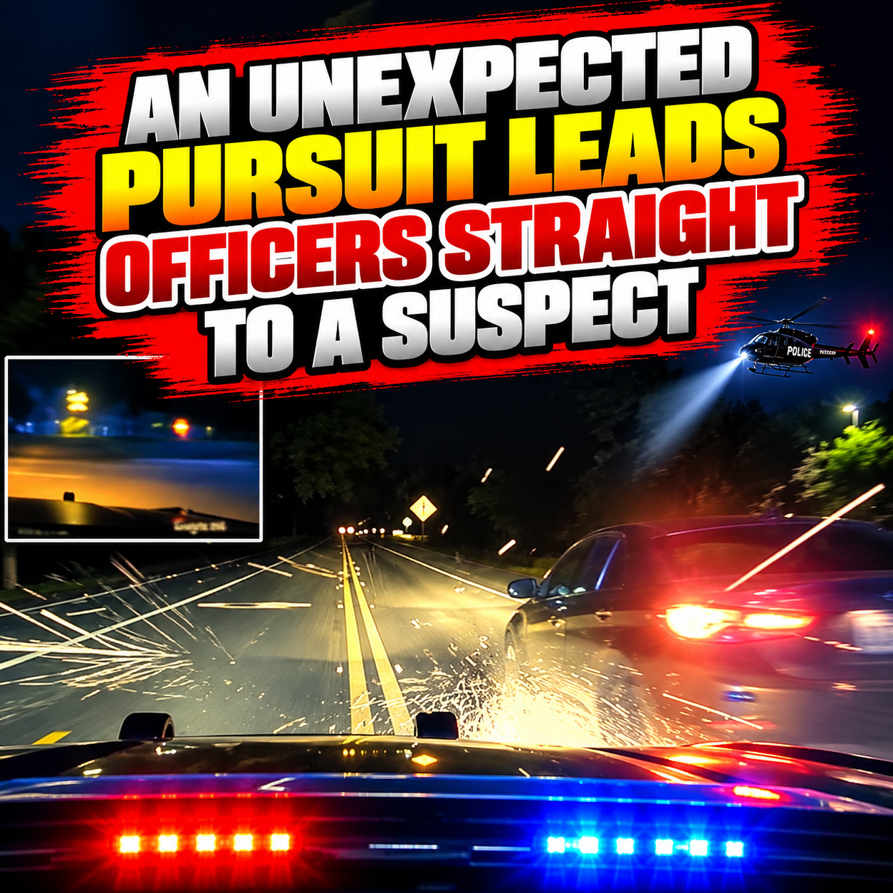 An Unexpected Pursuit Leads Officers Straight to a Suspect