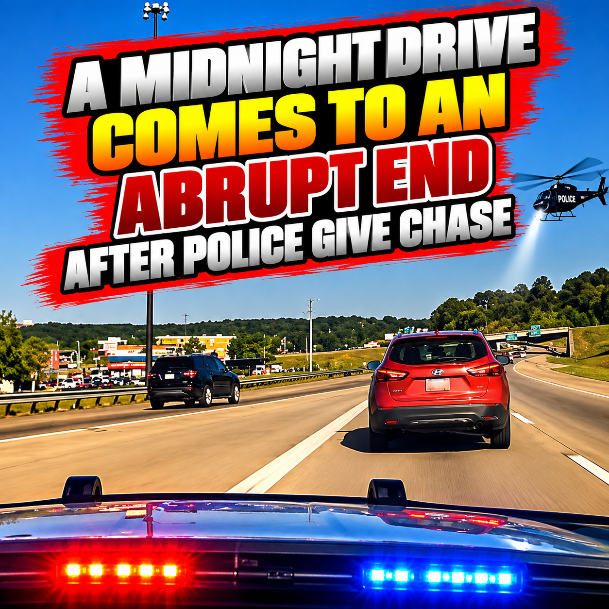 A Midnight Drive Comes to an Abrupt End After Police Give Chase