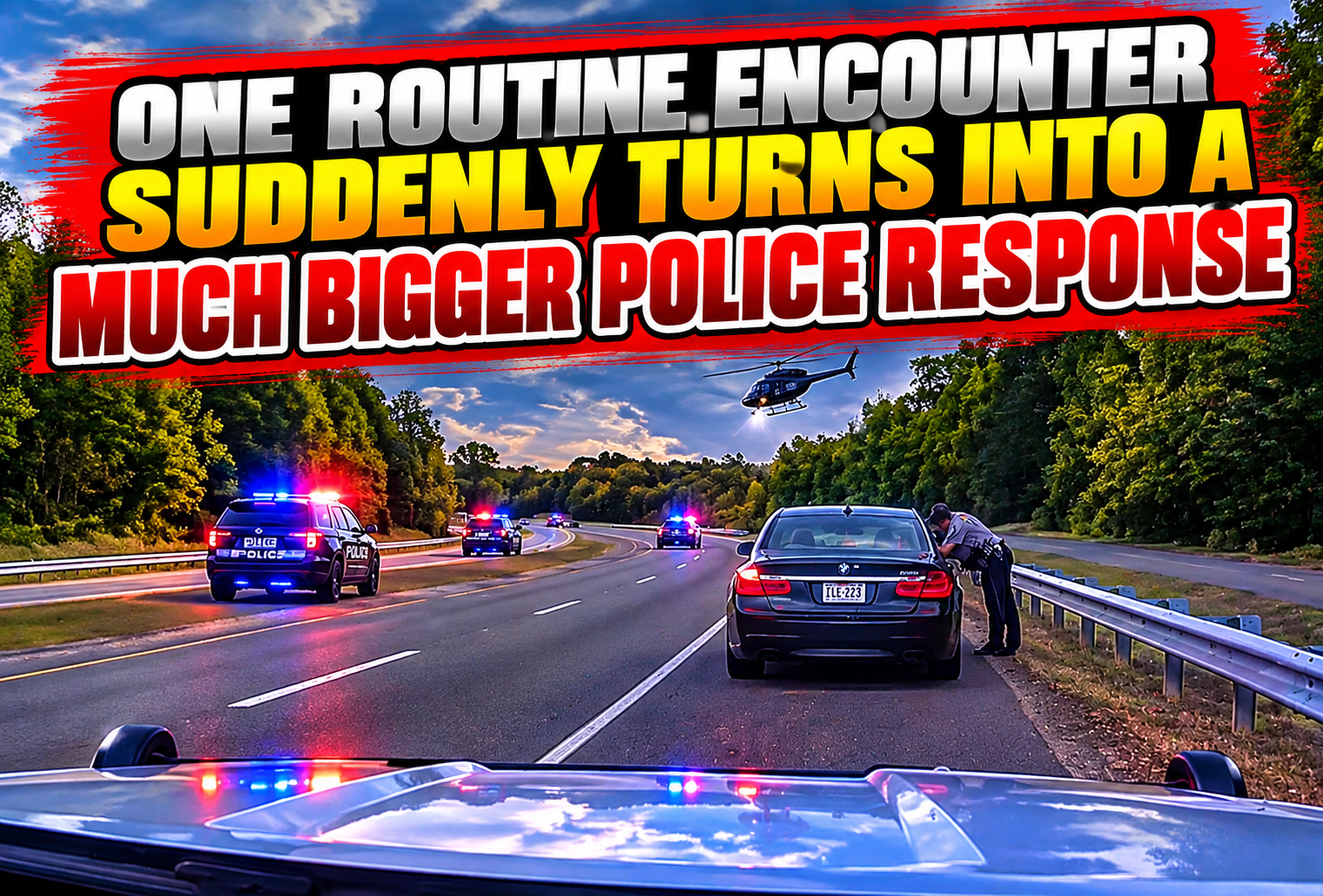 One Routine Encounter Suddenly Turns Into a Much Bigger Police Response