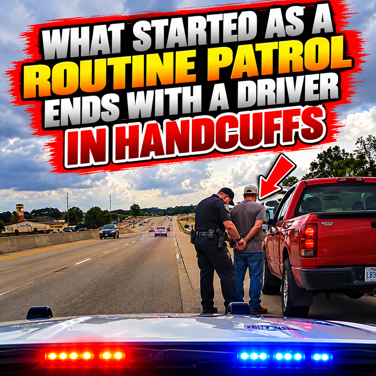 What Started as a Routine Patrol Ends With a Driver in Handcuffs