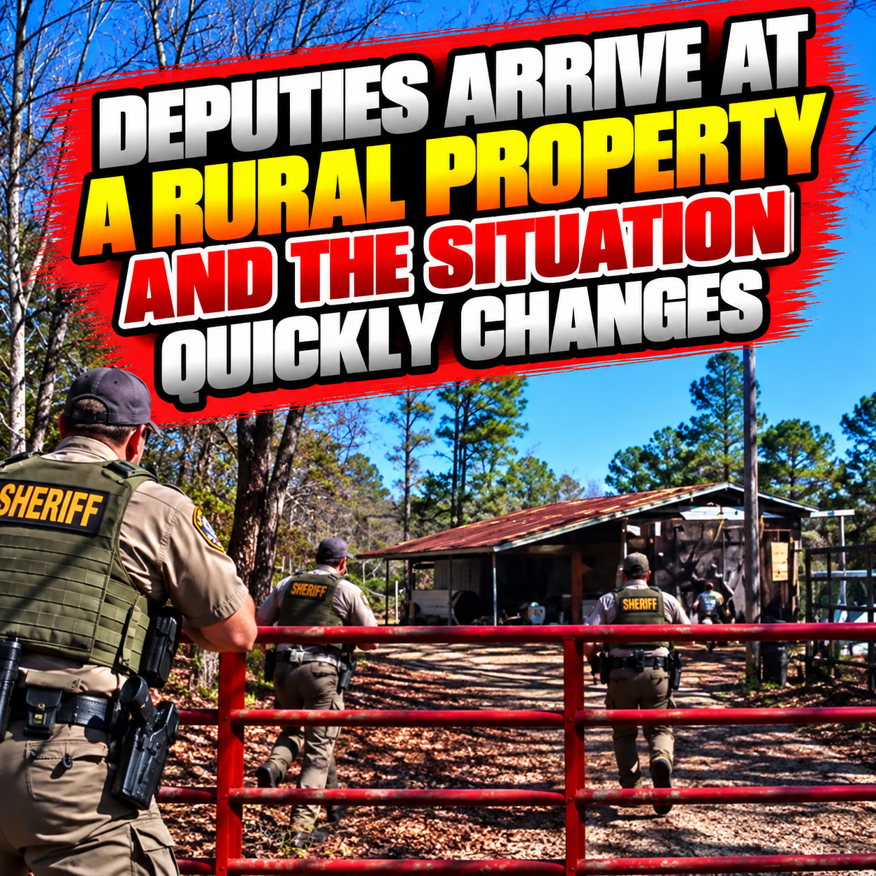 Deputies Arrive at a Rural Property and the Situation Quickly Changes