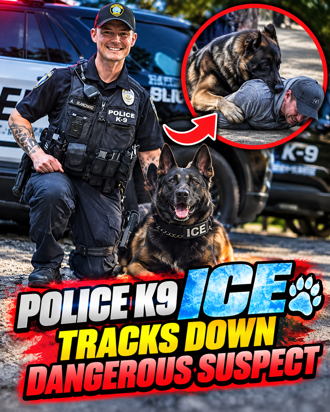 Police K9 Ice tracks down dangerous suspect