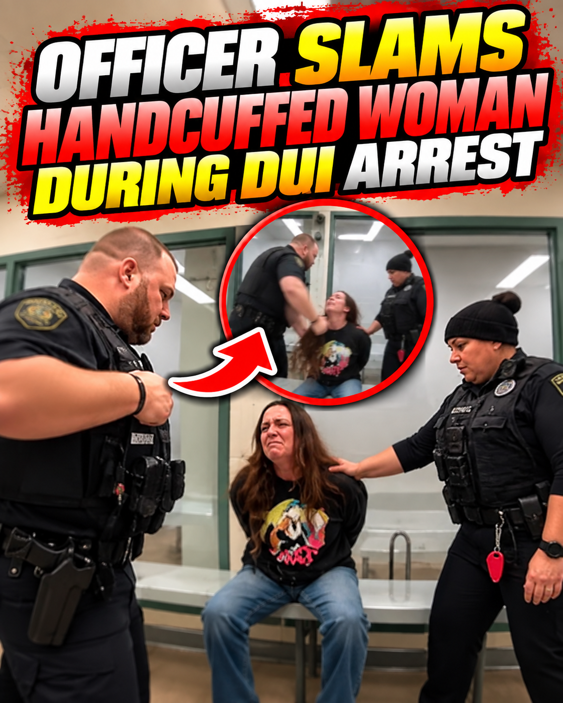 BodyCam Officer Slams Handcuffed Woman During DUI Arrest