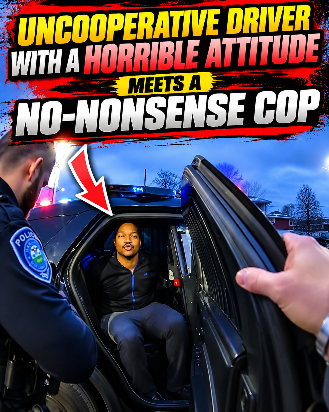 Uncooperative Driver With a HORRIBLE Attitude Meets a No- Nonsense Cop