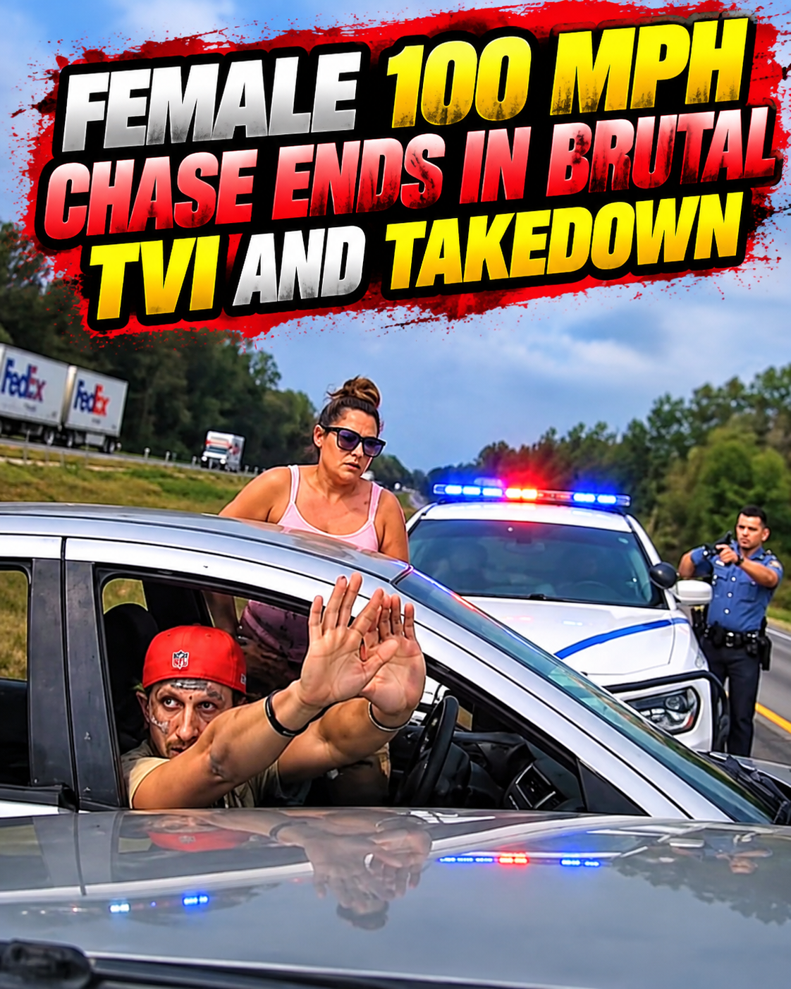 Female 100 MPH Chase Ends in Brutal TVI and Takedown