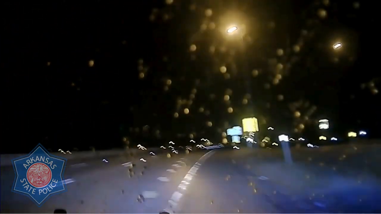 Real frame from the supplied footage showing the aftermath of the Interstate 630 intervention