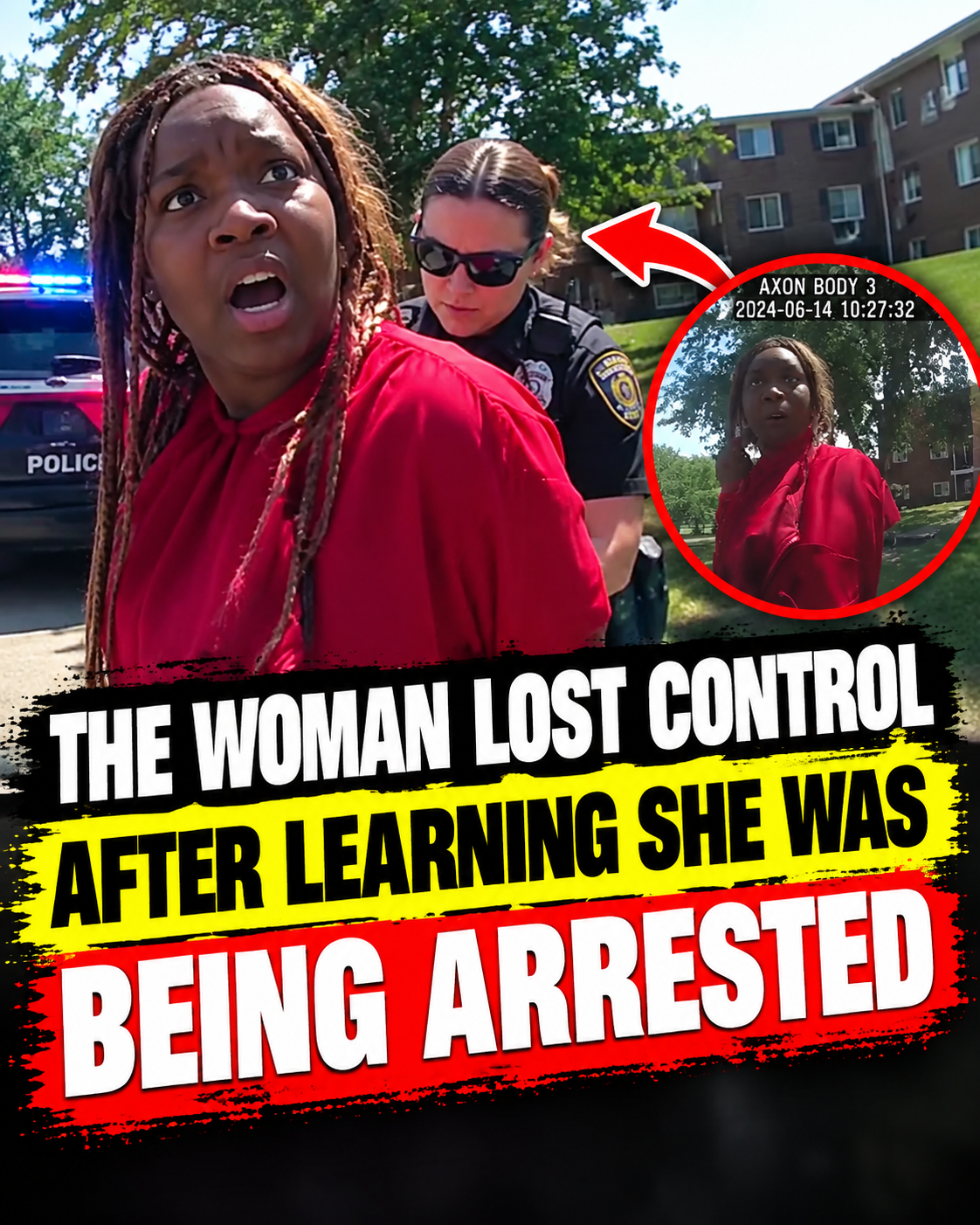 Teen Girl Loses Control After Learning She’s Under Arrest 