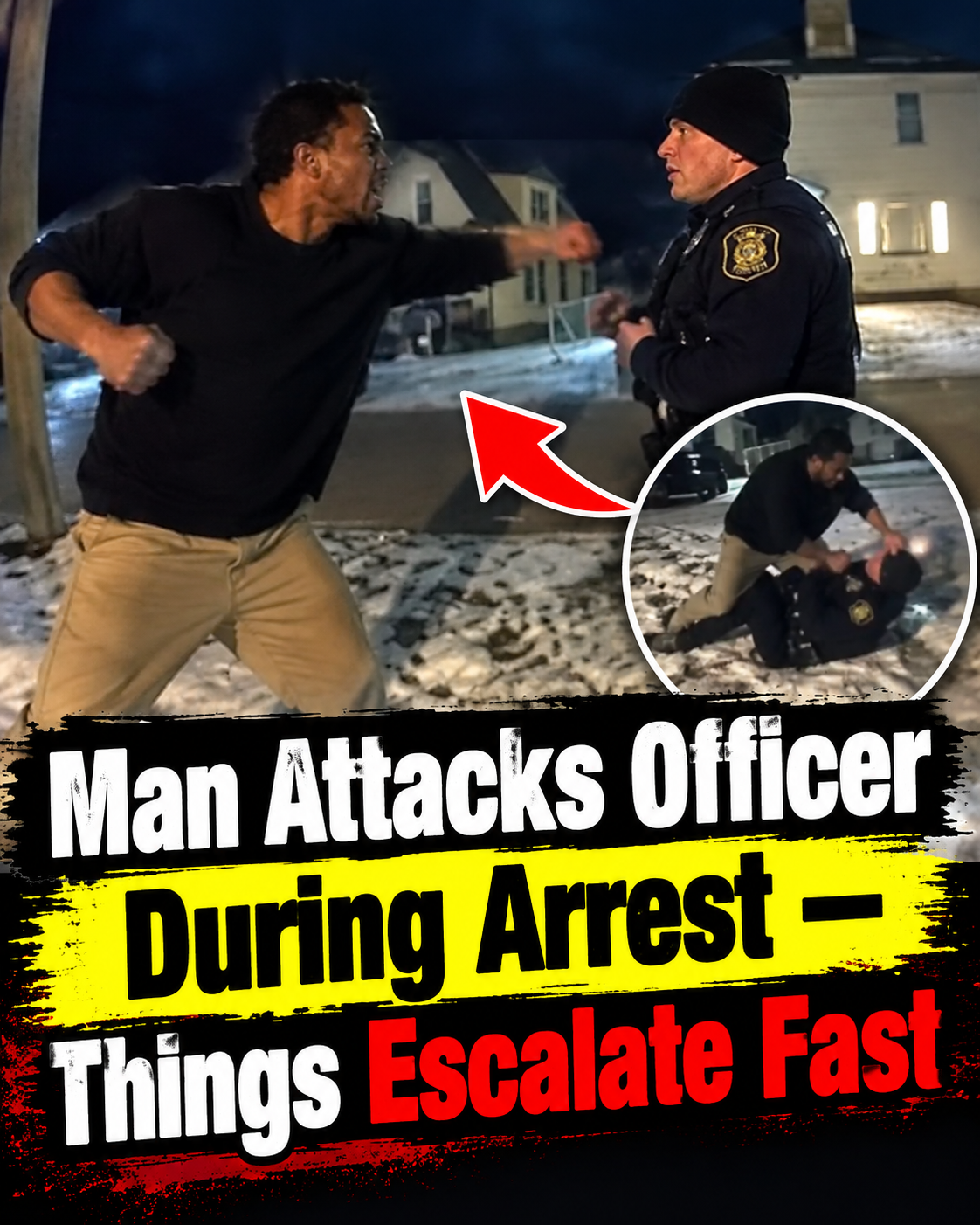 Man Attacks Officer During Arrest — Things Escalate Fast