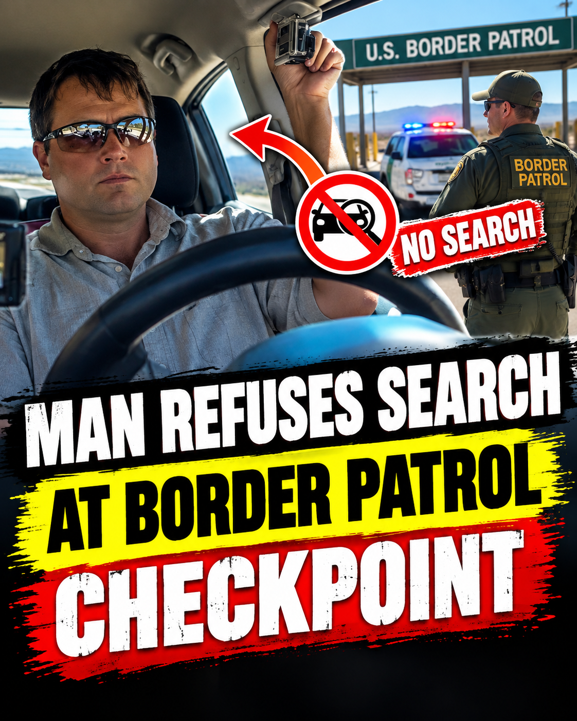 Man Refuses Search at Border Patrol Checkpoint