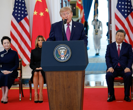 Following the China summit, Trump declares: "It has been determined that..."