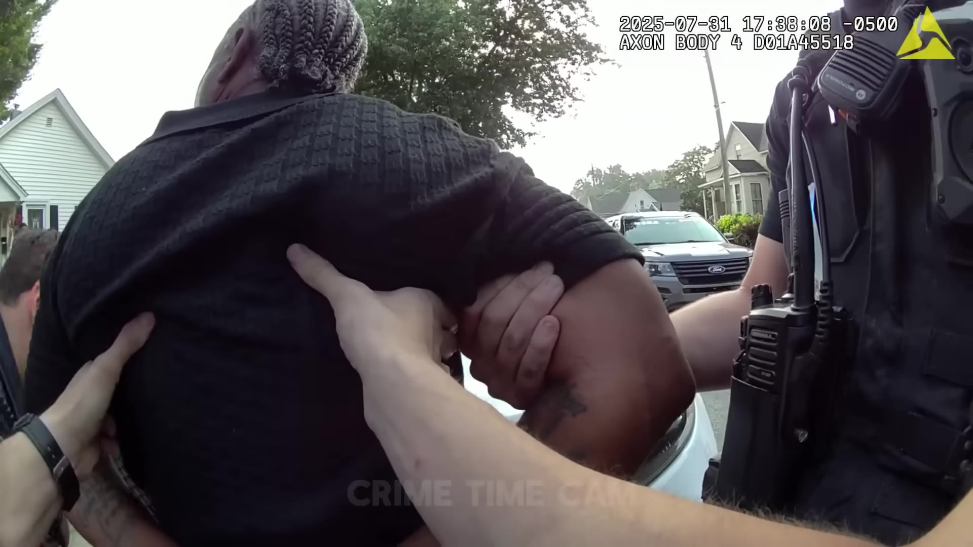 Uncropped frame from the supplied body-worn-camera footage