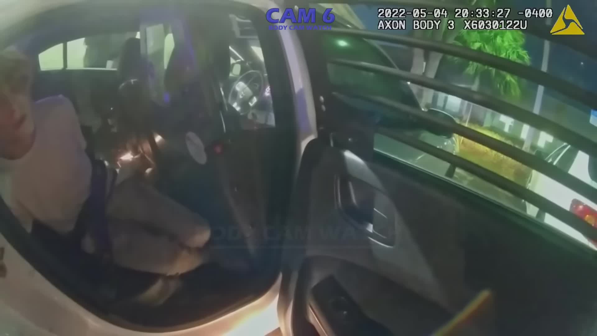 Uncropped frame from the supplied May 4, 2022 body-camera footage