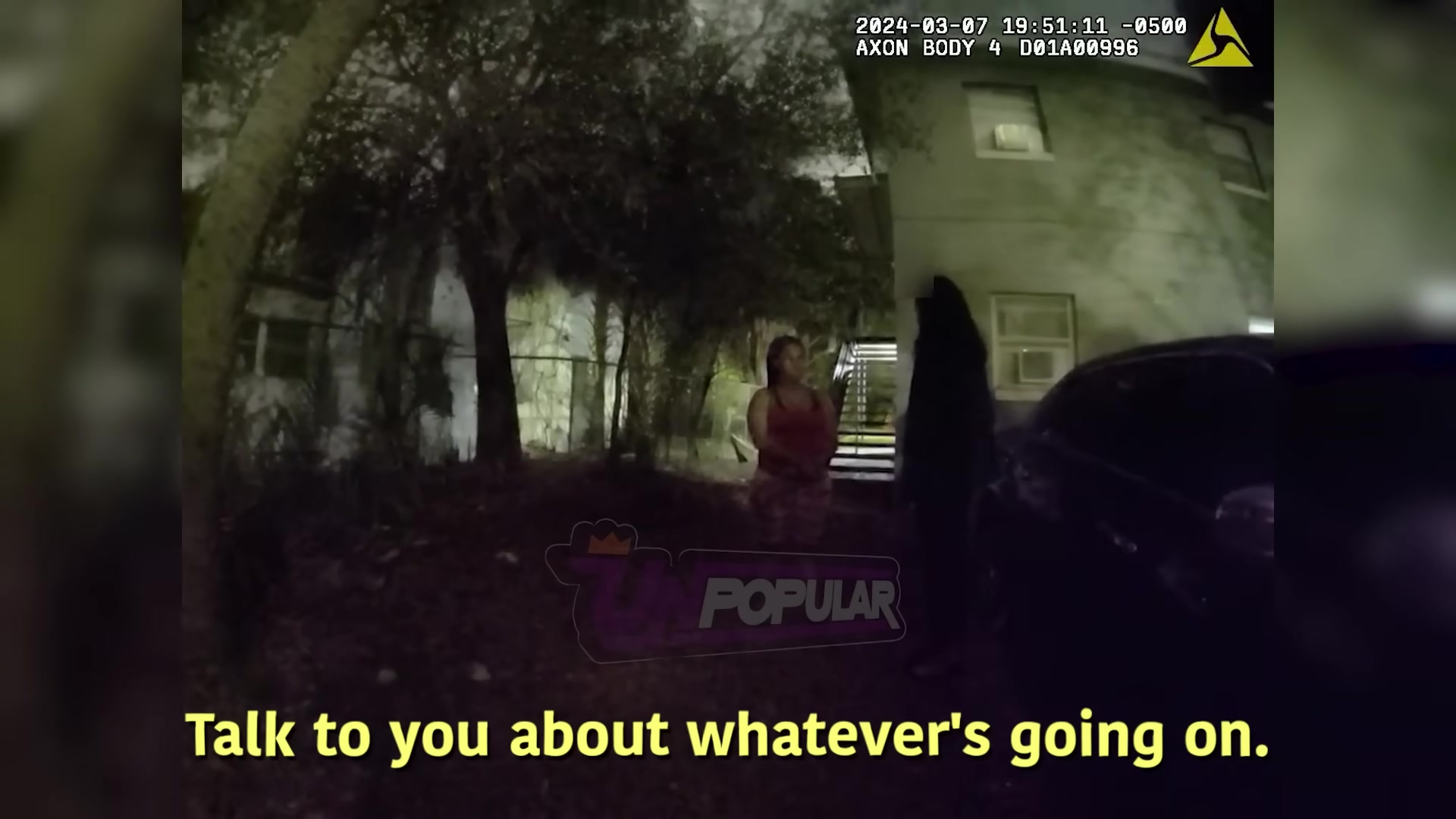 Real frame from the supplied March 7, 2024 police body-camera footage