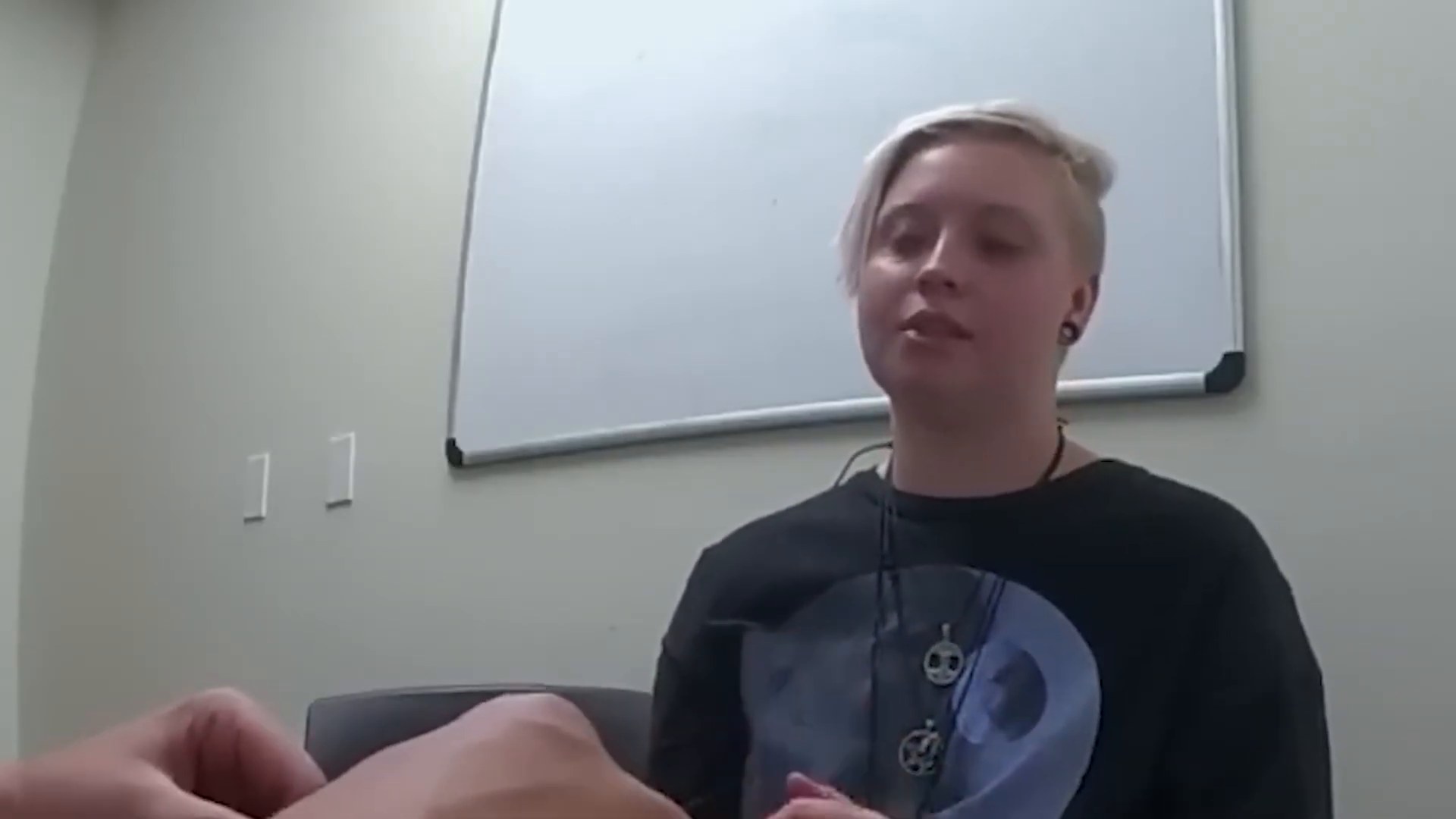 Uncropped frame from the supplied police and interview footage