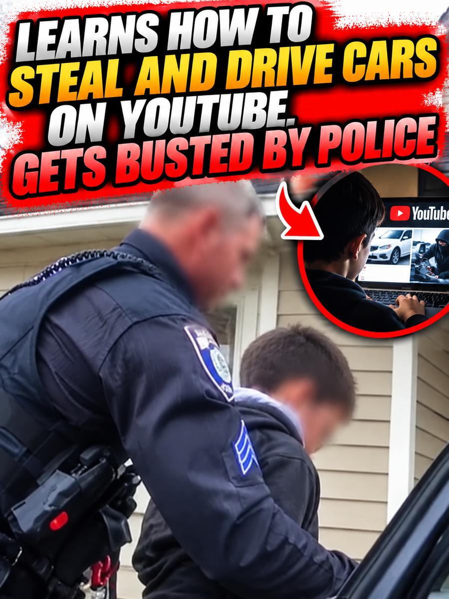11-year-old learns how to steal and drive cars on youtube, gets busted by police