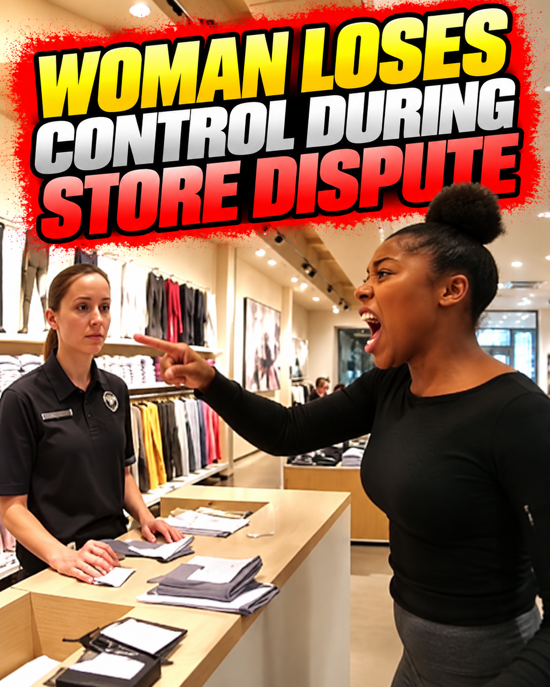 Woman Loses Control During Store Dispute