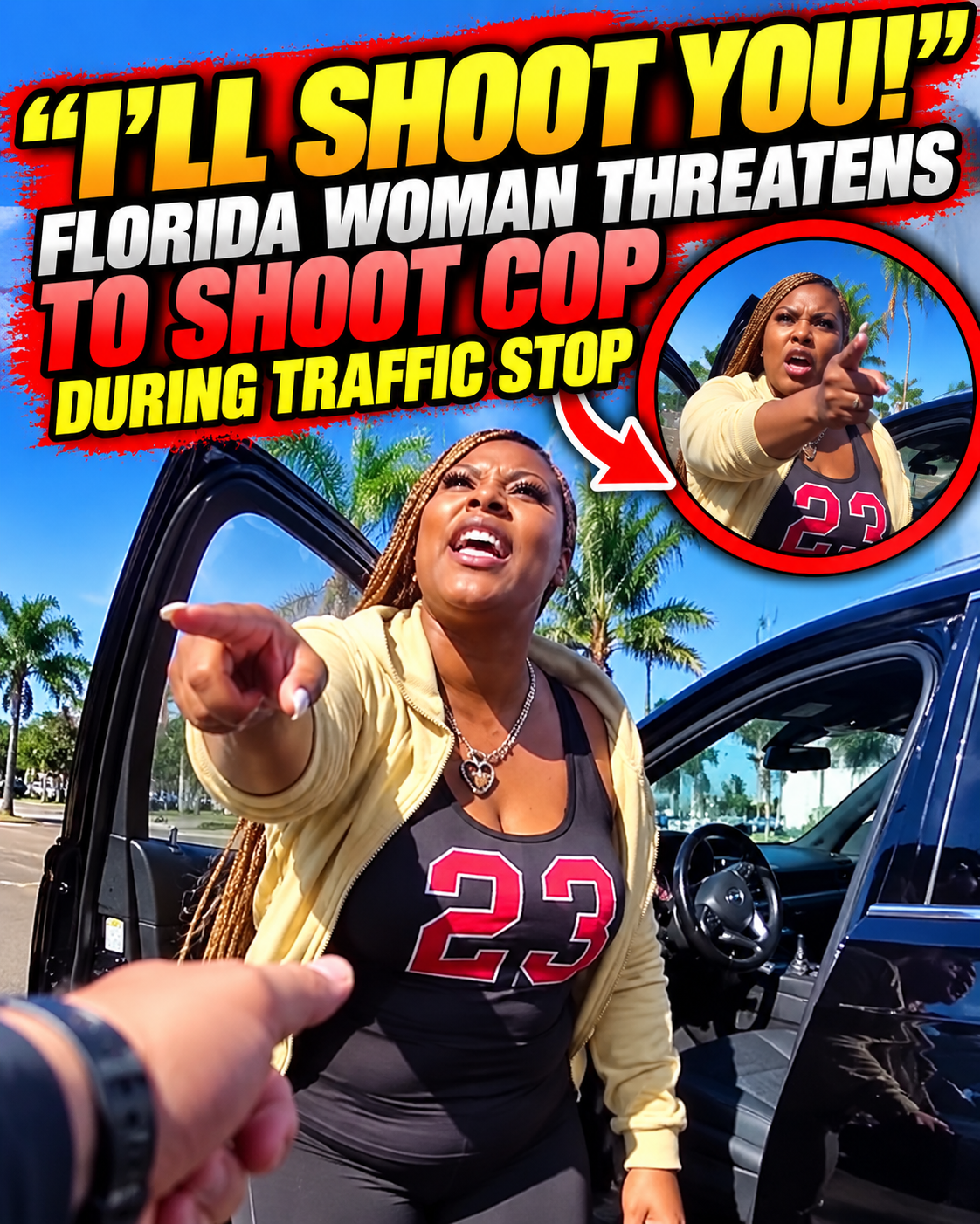 "I'll SHOOT You!", Florida Woman Threatens to Shoot Cop During Traffic Stop