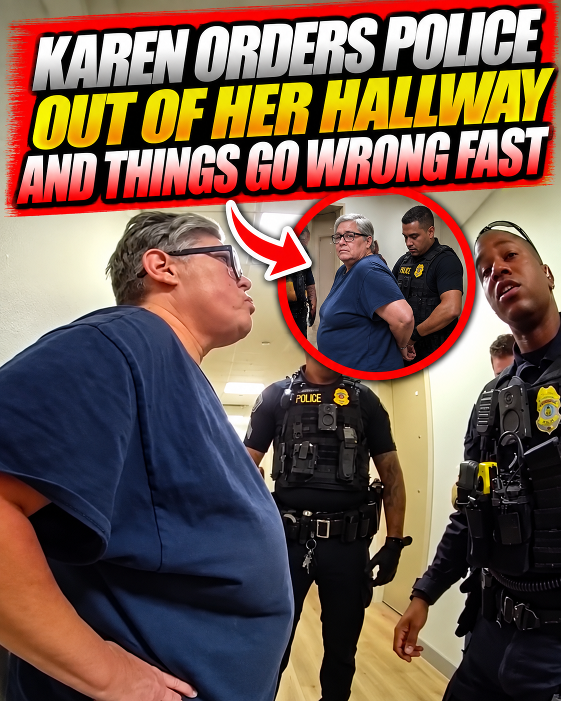 Karen Orders Police Out of Her Hallway and Things Go Wrong Fast