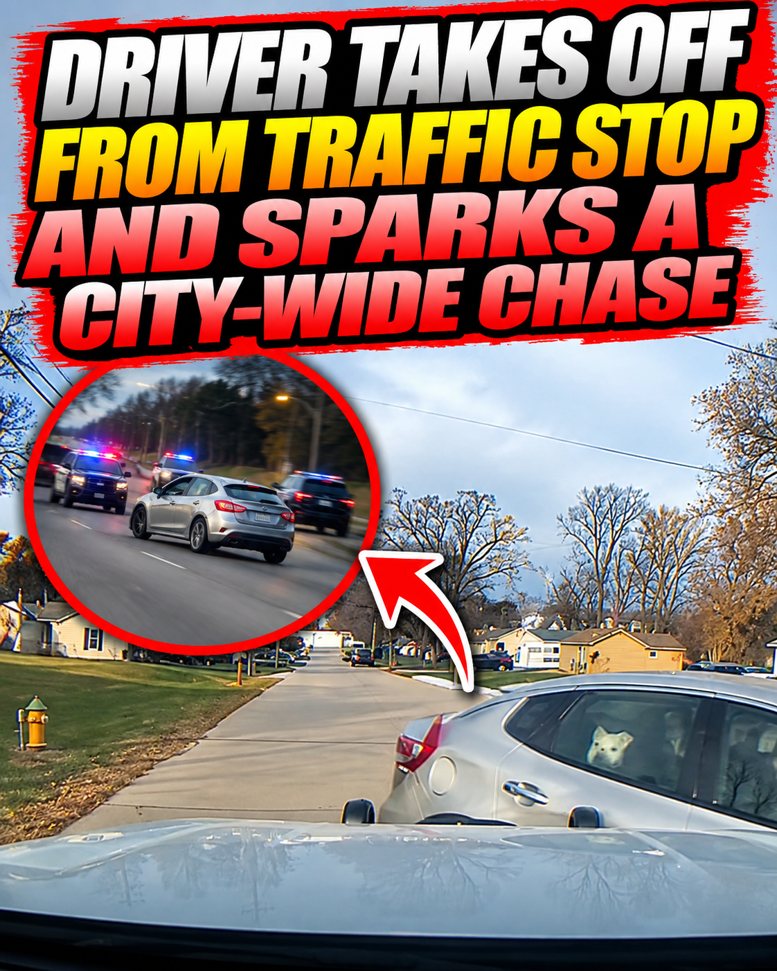 Driver Takes Off From Traffic Stop and Sparks a City-Wide Chase 