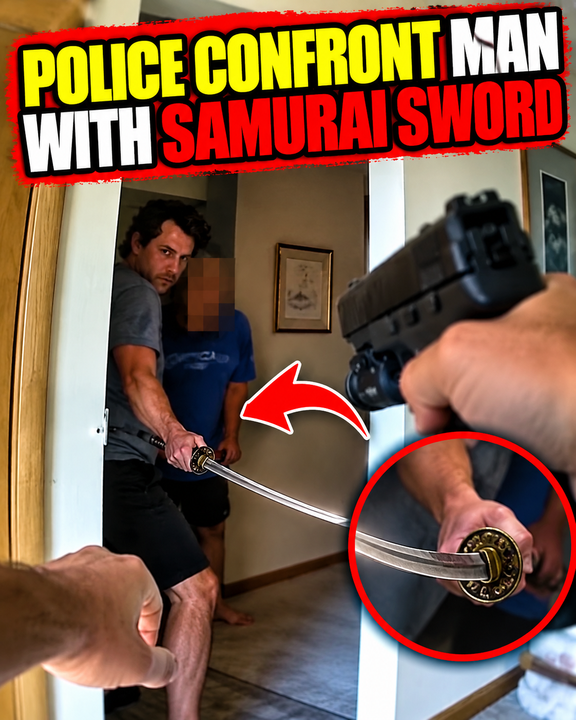 Police Confront Man With SAMURAI SWORD
