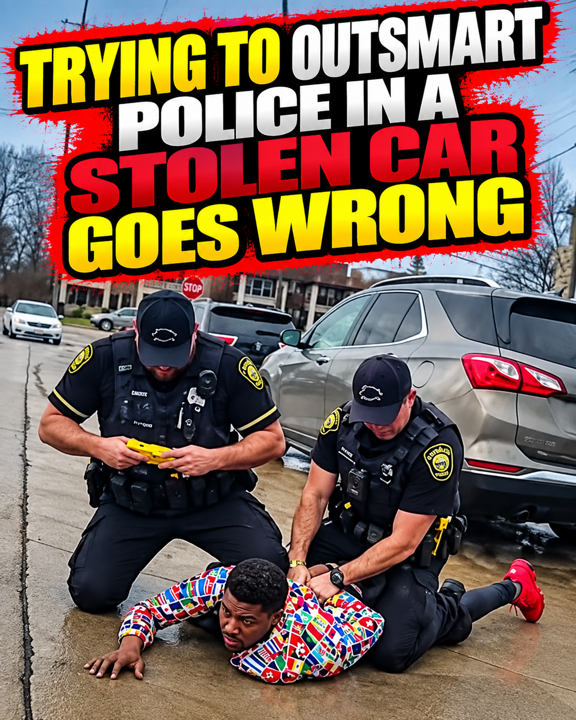 Trying to Outsmart Police in a Stolen Car Goes Wrong