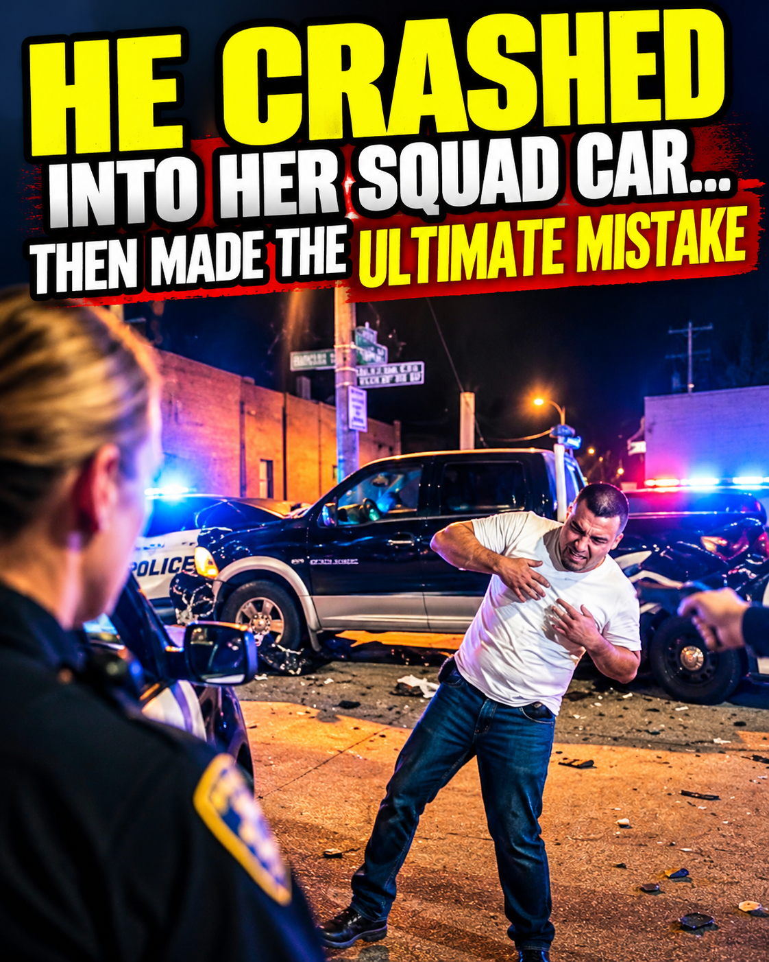 He Crashed Into Her Squad Car… Then Made the ULTIMATE Mistake