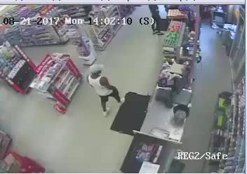 Family Dollar surveillance footage from August 21, 2017 in Milwaukee
