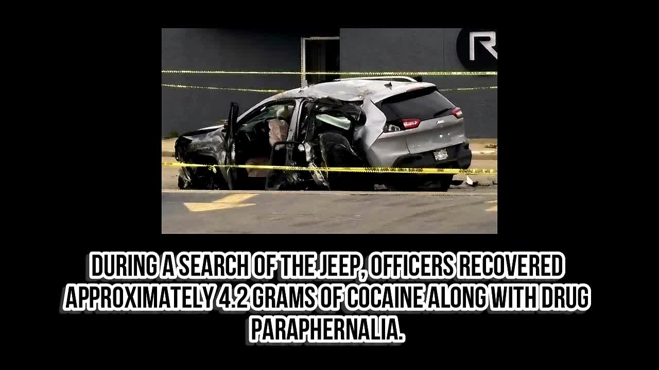 Crash aftermath shown in the supplied Pleasant Prairie police pursuit video