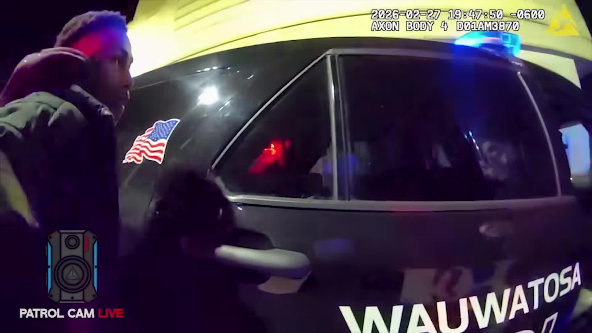 Wauwatosa Police bodycam outside Mayfair Mall on February 27 2026